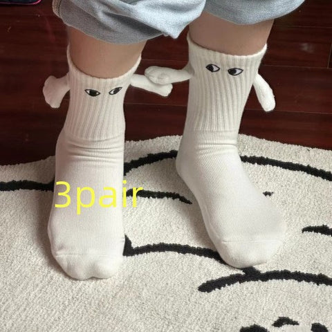 Magnetic Suction Hand In Hand Couple Socks Cartoon Lovely Breathable Comfortable Socks For Women Holding Hands Sock