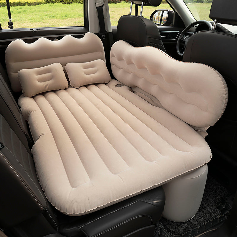 Inflatable Bed Split Car Inflatable Bed Travel Bed In The Car Mattress In The Car Trunk Mattress Folding Bed Thickened High-density Flocking Fabric