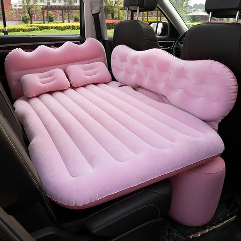 Inflatable Bed Split Car Inflatable Bed Travel Bed In The Car Mattress In The Car Trunk Mattress Folding Bed Thickened High-density Flocking Fabric