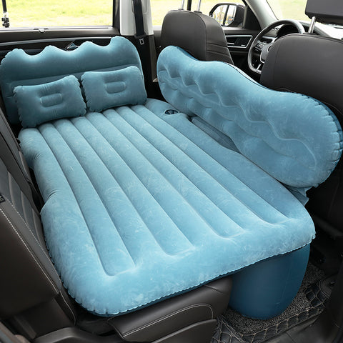 Inflatable Bed Split Car Inflatable Bed Travel Bed In The Car Mattress In The Car Trunk Mattress Folding Bed Thickened High-density Flocking Fabric